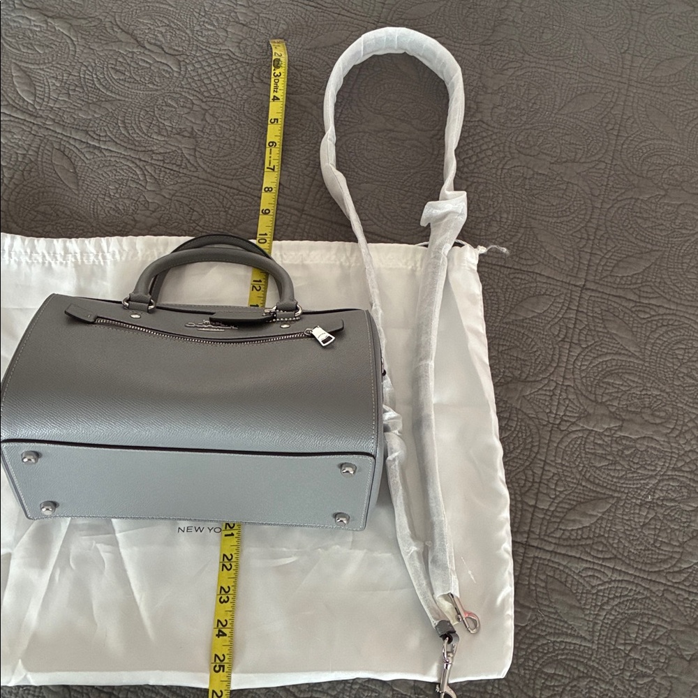 Coach Gray Satchel Bag w/dustbag - Picture 11 of 14